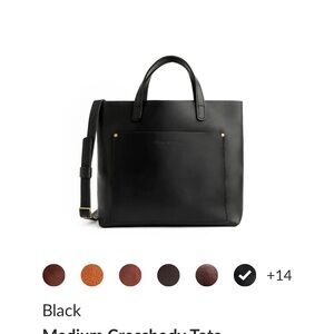 Portland Leather Black Crossbody Bag Sleek Design